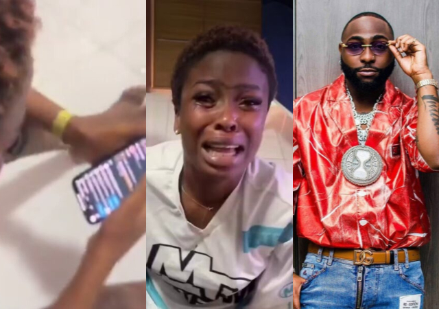 Lady Cries As Davido Follows Her On Instagram