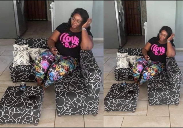 Lady Showcases Living Room Furniture Her Neighbor Got After Ordering It Online